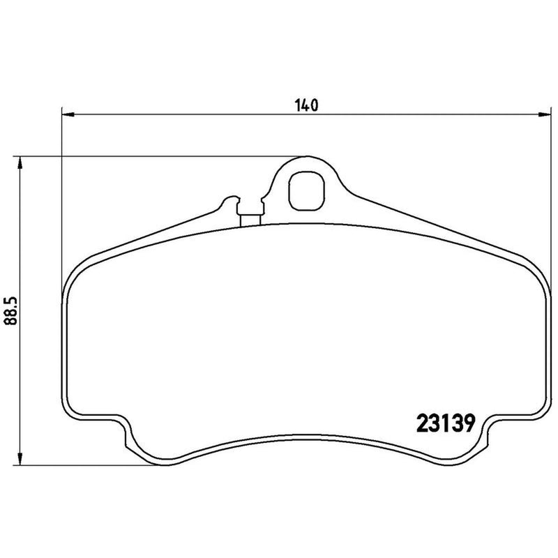 Brembo 4 x Front Brake Pad Set P65011