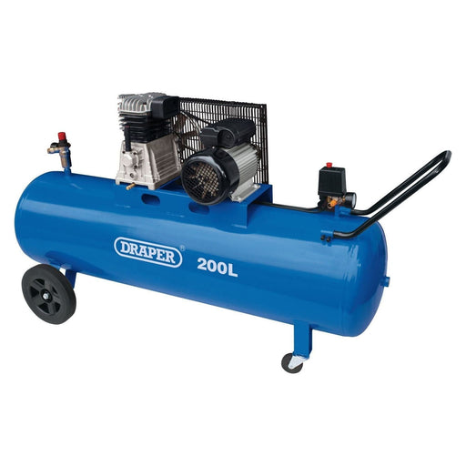 Draper Belt-Driven Air Compressor, 200L, 2.2kW 55315 Draper  - Town Parts