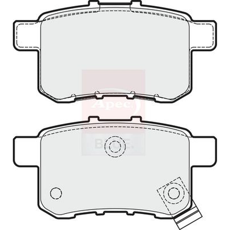 Apec Rear Brake Pad Set PD3678