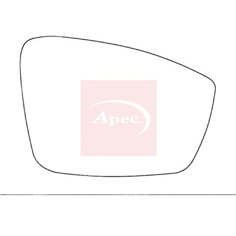 Apec Exterior Wing Mirror Glass Left AMS2205