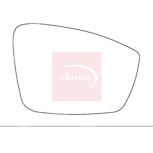 Apec Exterior Wing Mirror Glass Left AMS2205