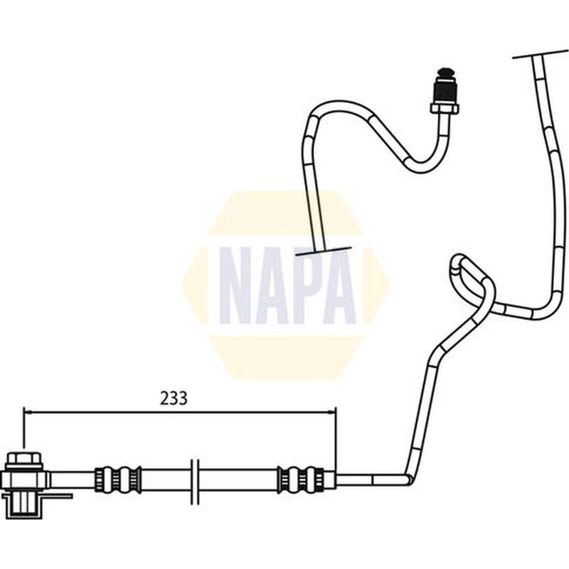 NAPA Brake Hydraulic Hose Line Rear Right NBH1126