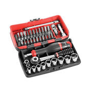 Facom 1/4in Drive R2NANO Socket Set, 38 Piece - R2NANO