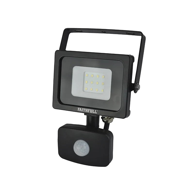 Faithfull Power Plus SMD LED Security Light with PIR 10W 800 lumen 240V