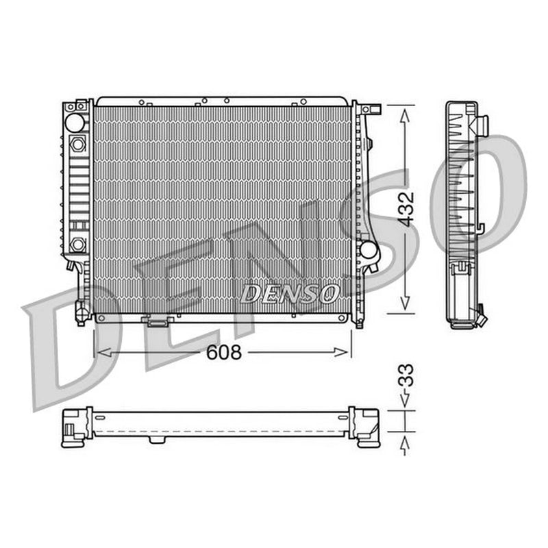 Denso Engine Radiator DRM05053