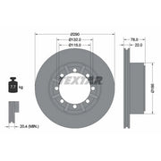 Textar 2 x Vented Rear Brake Discs 93117600