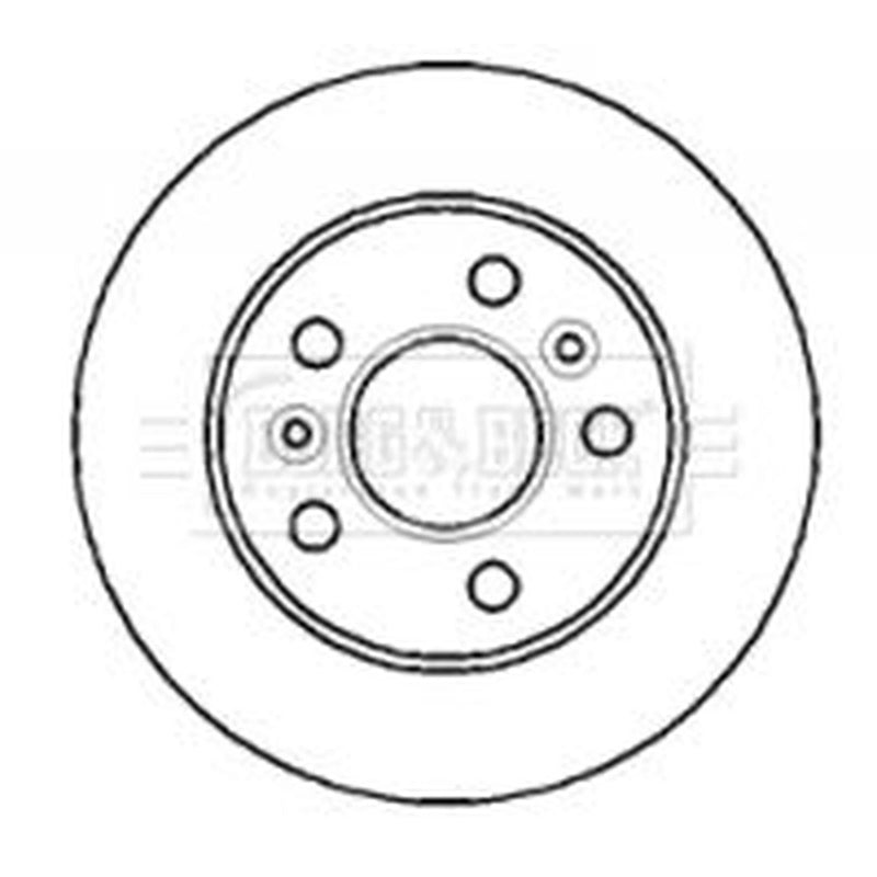 Borg & Beck 2 x Solid Rear Brake Discs BBD4299