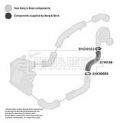 Borg & Beck Intercooler Turbo Charge Air Hose Lower BTH1138