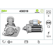 Valeo Starter Motor 12V 1.4kW 13 Teeth 438319