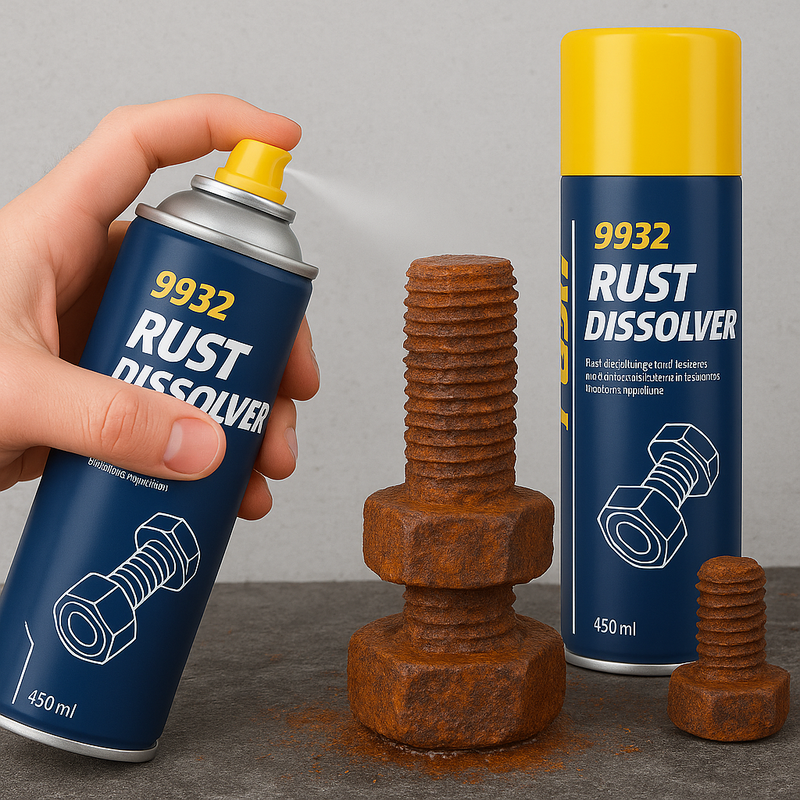 Mannol Rust Dissolver Rust Remover Spray Water Repellent Anti Friction 450ml