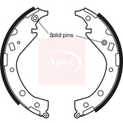 Apec Brake Shoe Set Axle Kit SHU669