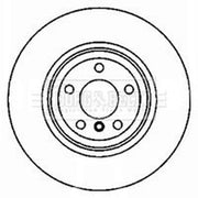 Borg & Beck 2 x Vented Rear Brake Discs BBD5825S