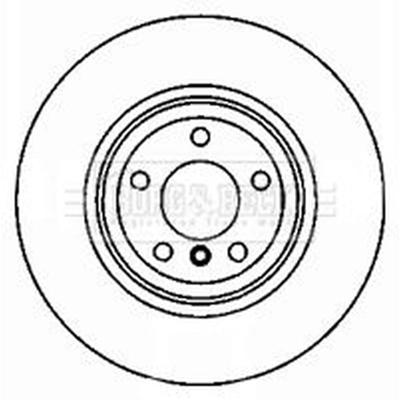 Borg & Beck 2 x Vented Rear Brake Discs BBD5825S