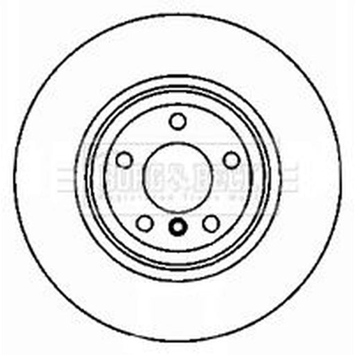 Borg & Beck 2 x Vented Rear Brake Discs BBD5825S