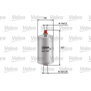 Valeo Fuel Filter Element 587205
