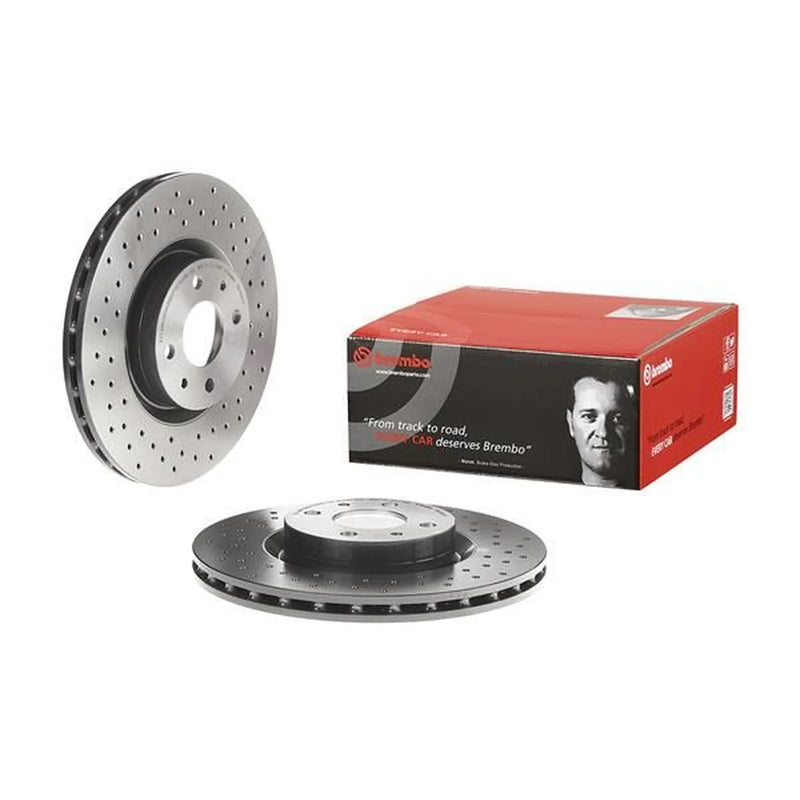 Brembo 2 x Perforated/Vented Front Brake Discs 09.C645.11