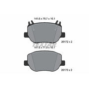 Textar Rear Brake Pad Set 2617201