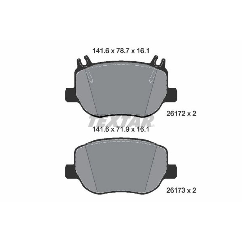 Textar Rear Brake Pad Set 2617201