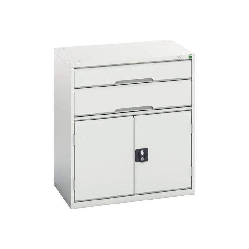 Bott Verso 2 Drawer + Cupboard 900 x Light Grey 525-1050mm