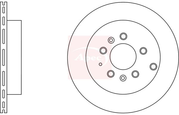 Apec 2 x Brake Disc Set Vented