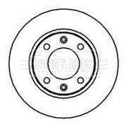 Borg & Beck 2 x Solid Rear Brake Discs BBD4979
