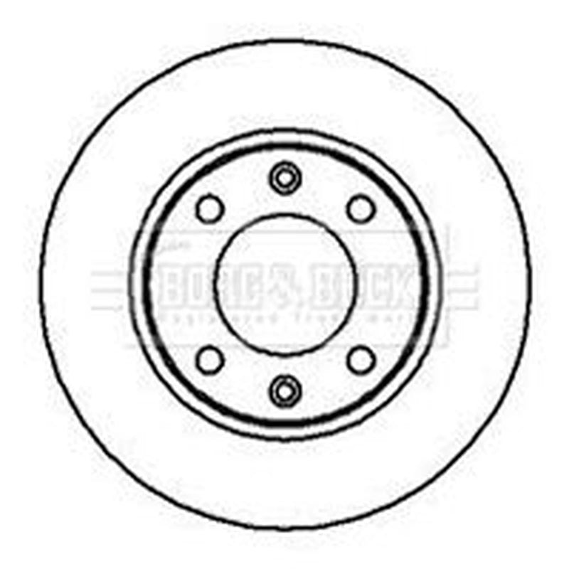 Borg & Beck 2 x Solid Rear Brake Discs BBD4979
