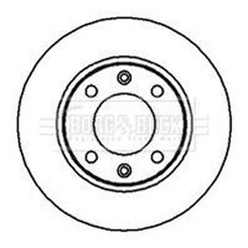 Borg & Beck 2 x Solid Rear Brake Discs BBD4979