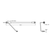 Juratek Brake Hydraulic Hose Line Front Left JBH1507L