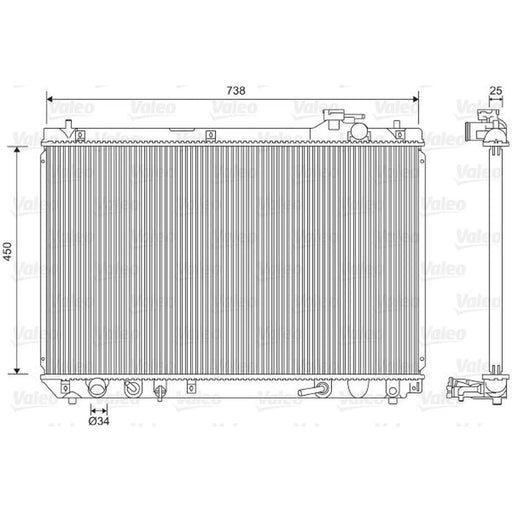 Valeo Engine Radiator 701608