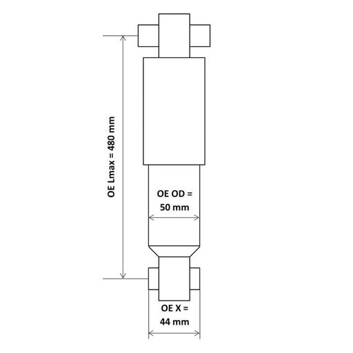 KYB Shock Absorber Damper Strut Rear 3417517