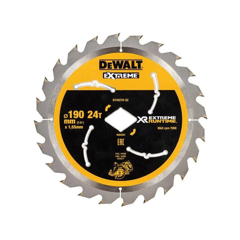 DEWALT Power Tools Extreme Runtime FlexVolt Circular Saw Blade 190mm x Diamond x