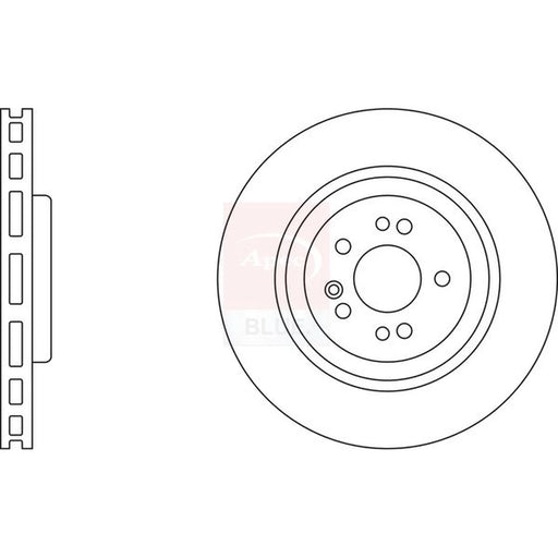 Apec 2 x Vented Front Brake Discs SDK6317