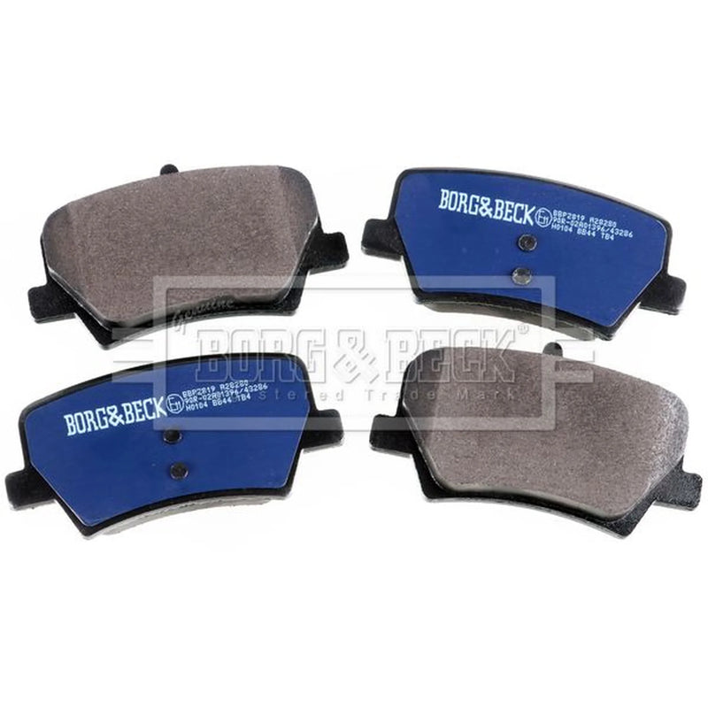 Borg & Beck 4 x Rear Brake Pad Set BBP2819
