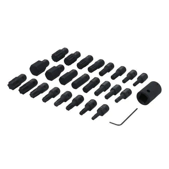 Laser Tools Interchangeable Impact Bit Set 1/2"D 25pc - PL