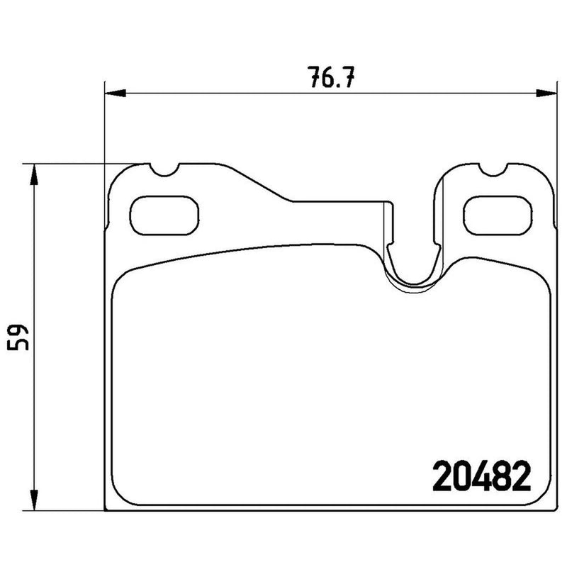 Brembo 4 x Rear Brake Pad Set P65003