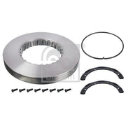 Febi 2 x Solid Front Brake Discs 104673