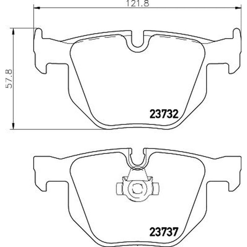 DON Rear Brake Pad Set PCP1030