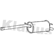 Klarius Box With Tail Pipe Rear VW897Q