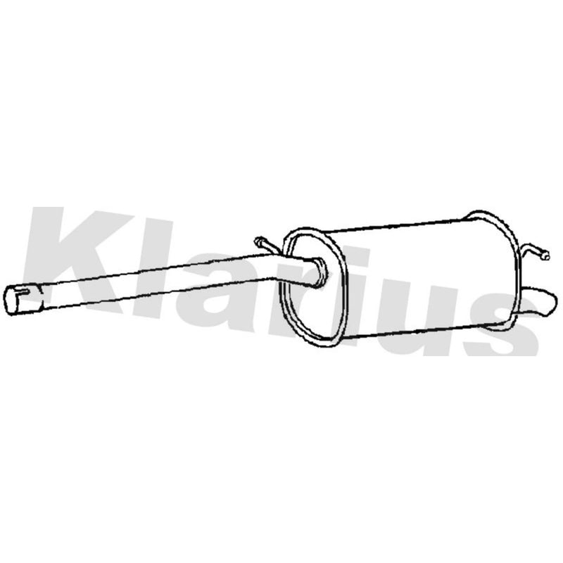 Klarius Box With Tail Pipe Rear VW897Q