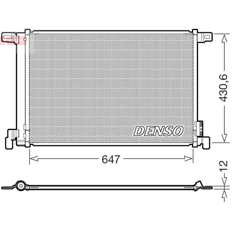 Denso Air Conditioning Condenser DCN02050