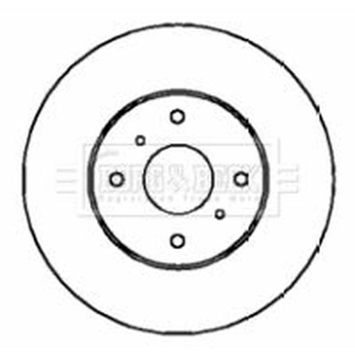 Borg & Beck 2 x Vented Front Brake Discs BBD4330