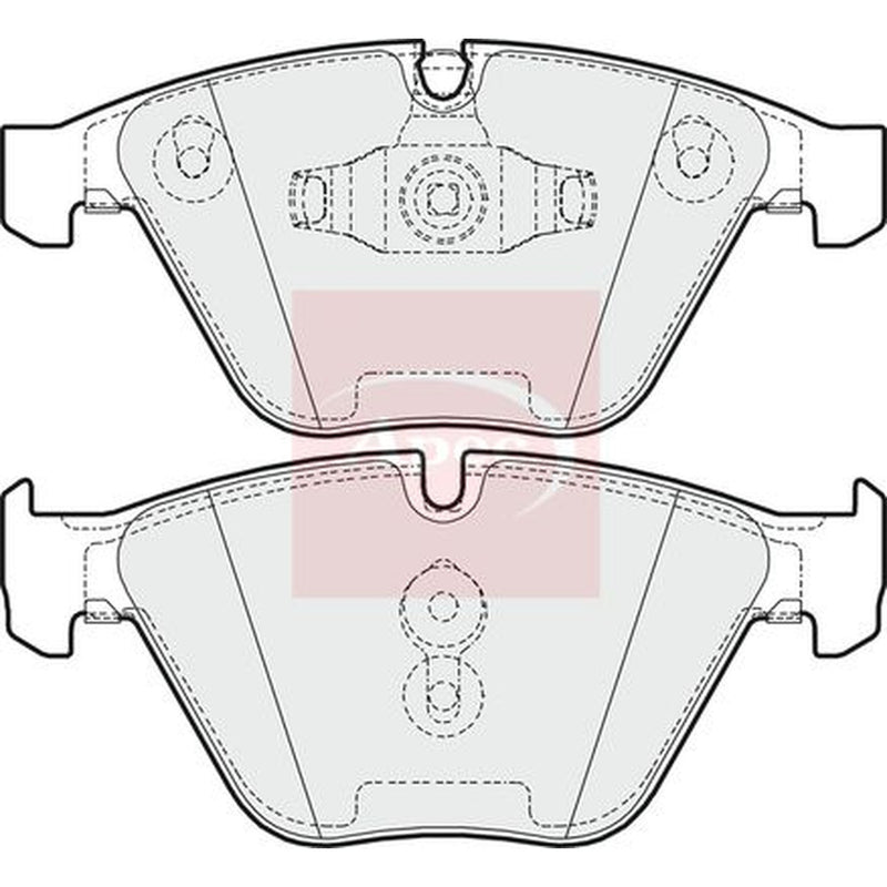 Apec Front Brake Pad Set PAD1635