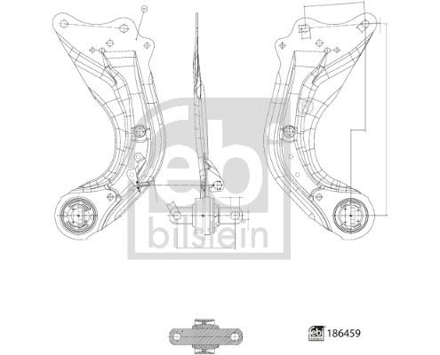 Febi Control/Trailing Arm Rear Left