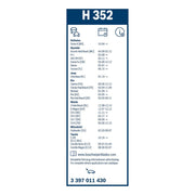 Bosch Conventional Wiper Blade 350mm — H352 OE 988202B000