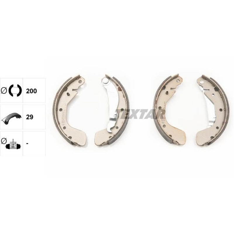 Textar Brake Shoe Set Axle Kit 91058100