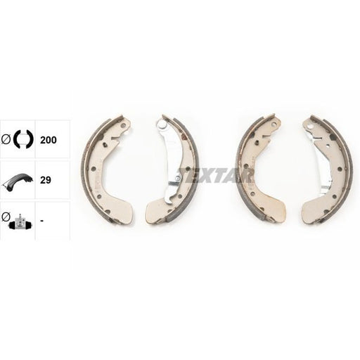 Textar Brake Shoe Set Axle Kit 91058100