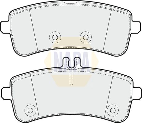 NAPA Front & Rear Pads fits MERCEDES-BENZ