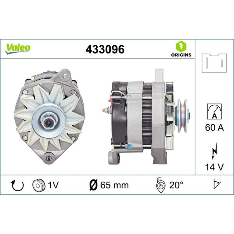 Valeo Car Alternator 12V 433096
