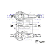 Febi Control/Trailing Arm Rear Right 180061