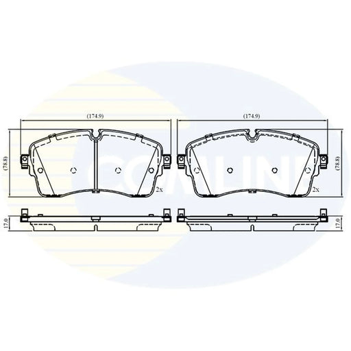 Comline 4 x Front Brake Pad Set CBP02761
